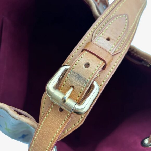 Louis Vuitton X Murakami White Monogram 2005 Vintage Noe Bag - Picture 9 of 9